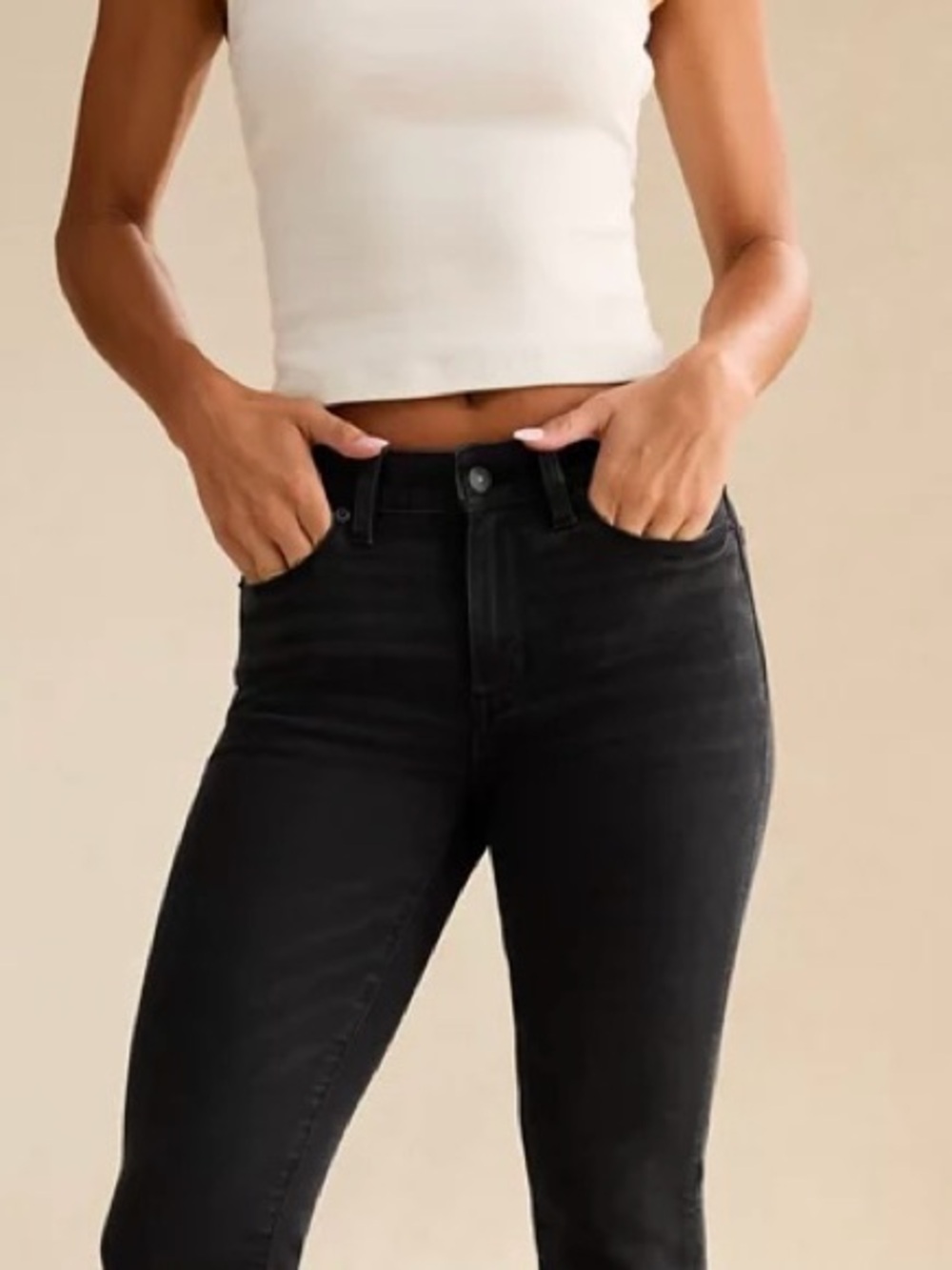 American Eagle Outfitters - High-Rise Black Skinny Women's Jeans